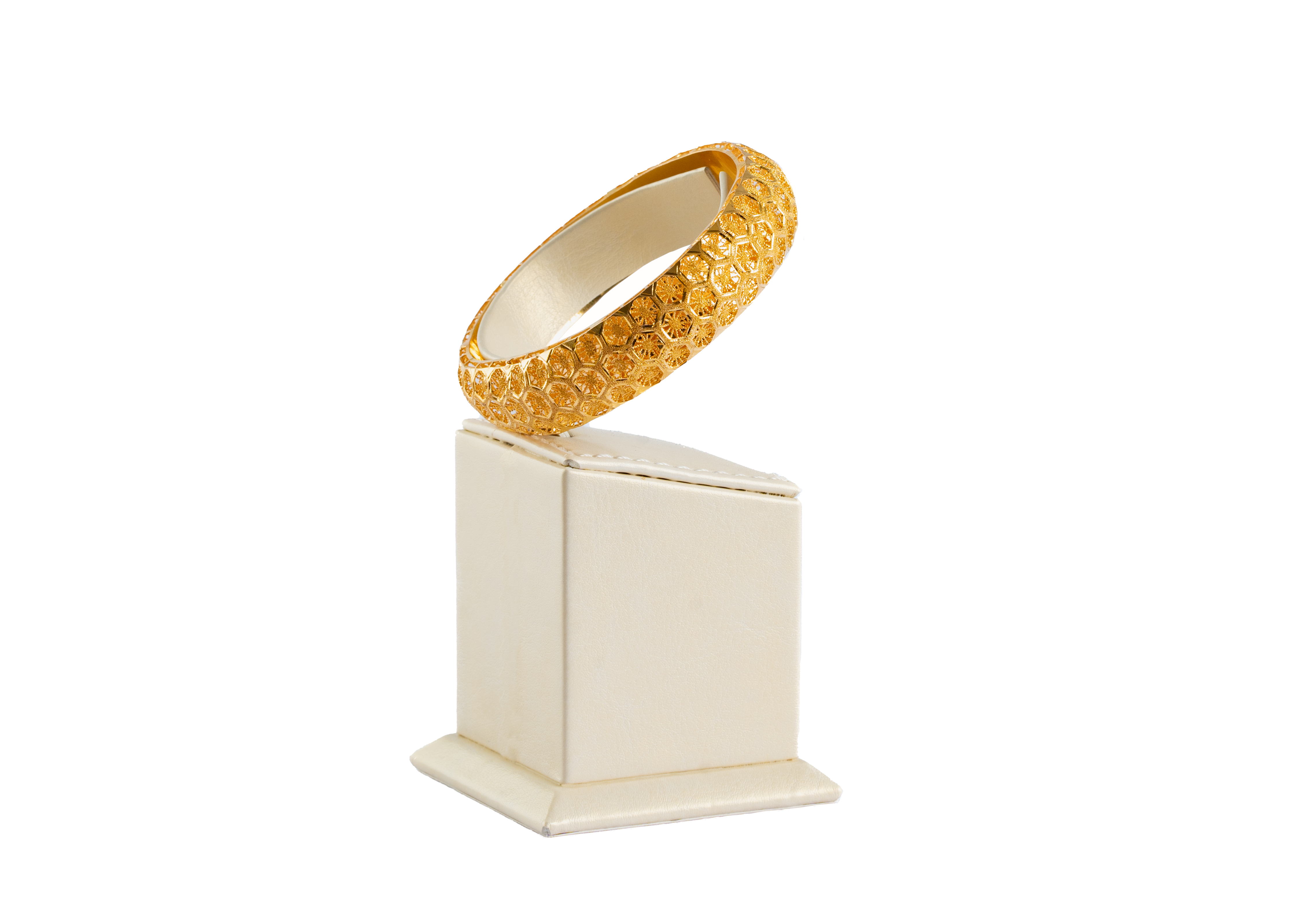 Gold Bangle Stack