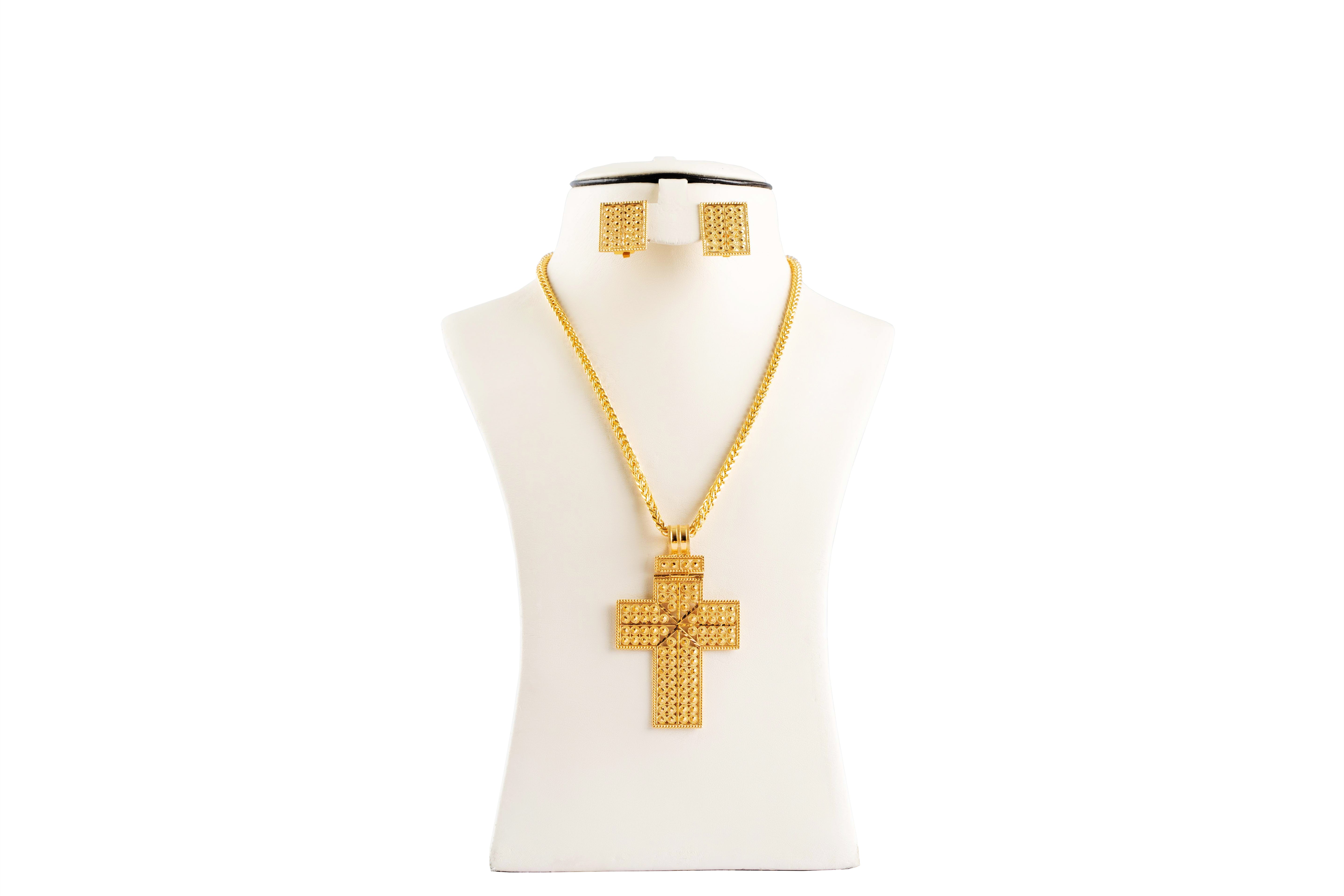 (Custom Order only) - Cross Pendant Necklace Set